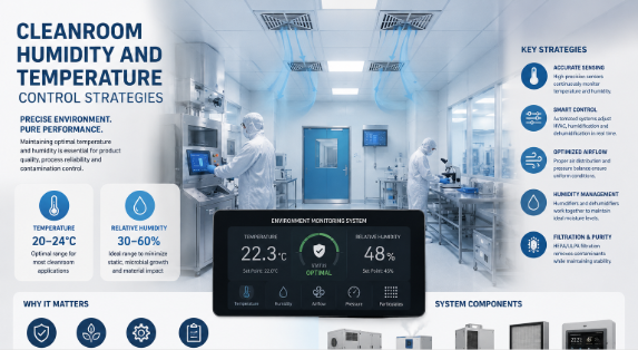 Cleanroom Humidity and Temperature Control Strategies
