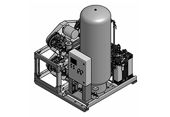LES Enclosed Scroll Lab Air System