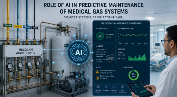 Role of AI in Predictive Maintenance of Medical Gas Systems